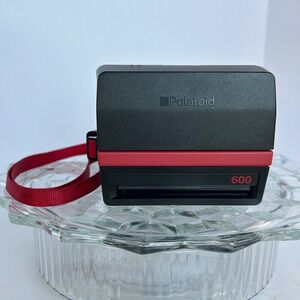 Vintage‎ Polaroid Cool Cam 600 Instant Film Camera Red Strap Photography